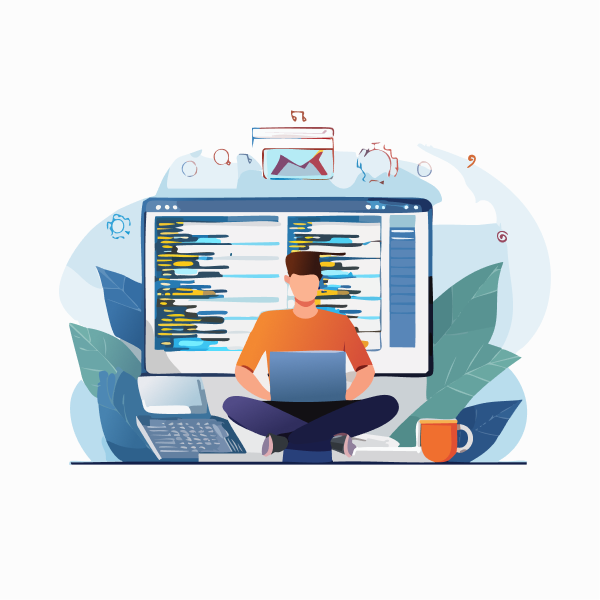 ITパートナー常駐支援(SES)のイラスト