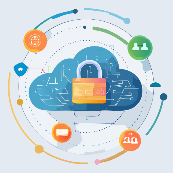 クラウドサービス基盤構築のイラスト